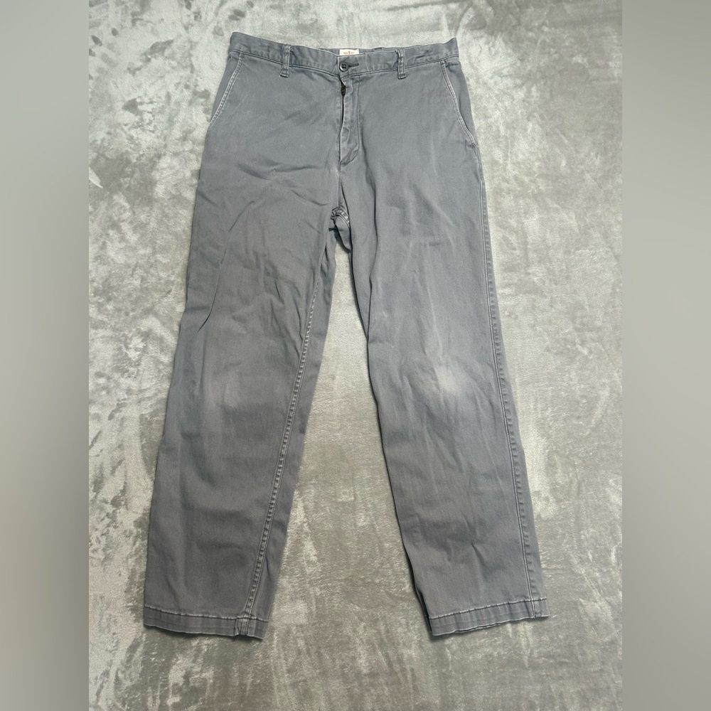 Dockers Classic Fit Chino Pants Men’s 33x30 Grey Cotton Preppy